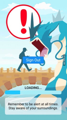 Pokemon warning 280x500 Pokemon Go The Good The Bad and Some Lessons