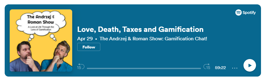 Spot Love Death Taxes and Gamification Episode 4 of The Andrzej 038 Roman Show