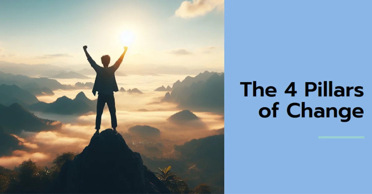 The 4 Pillars of Change photo The 4 Pillars of Change The 4 Pillars of Change in Gamification Optimisation and Behaviour Change